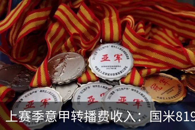 上赛季意甲转播费收入：国米8198万欧元最高，米兰第二尤文第五